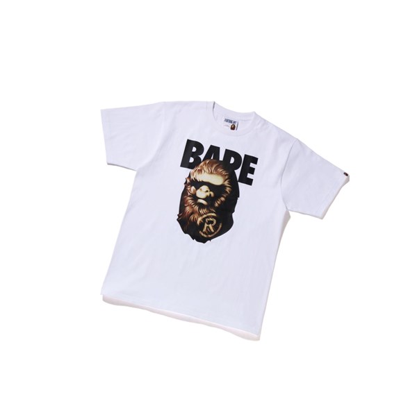 A BATHING APE Bape Ape Head Tee Kurzes Sleeve T-shirts Herren Weiß | 078156-KEG