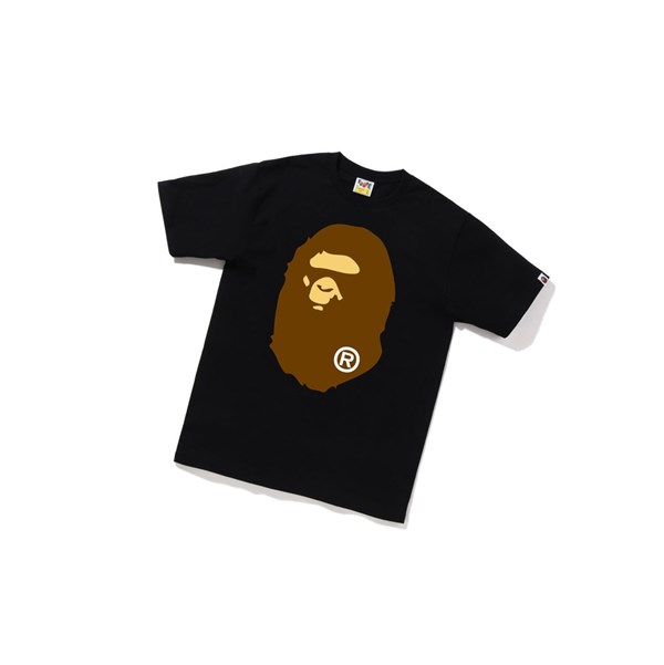 A BATHING APE Bape Big Ape Head Tee Kurzes Sleeve T-shirts Herren Schwarz | 978534-TEY