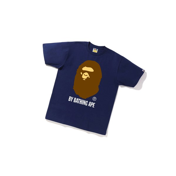 A BATHING APE Bape By Bathing Ape Tee Kurzes Sleeve T-shirts Herren Navy Blau | 506813-BZT