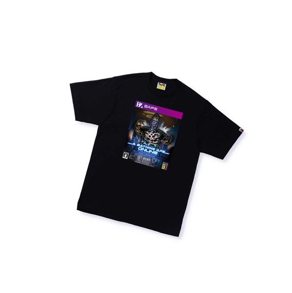 A BATHING APE Bape Game Package Tee Kurzes Sleeve T-shirts Herren Schwarz | 564183-PEZ