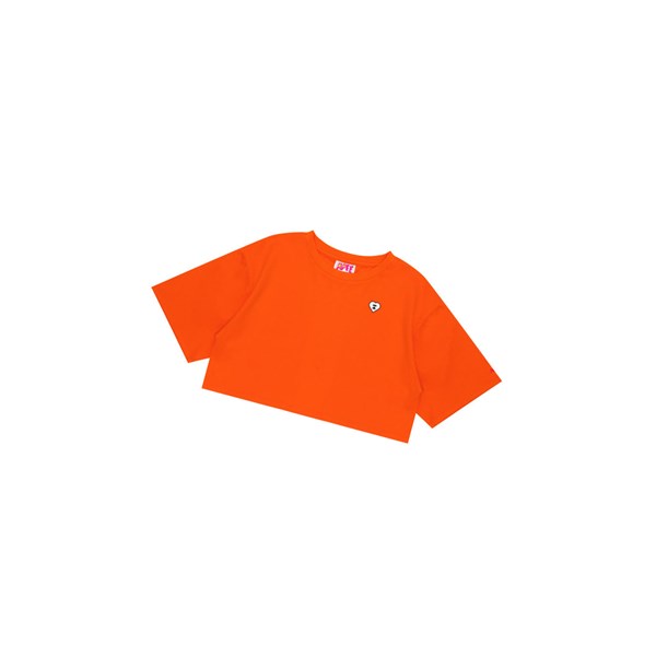 A BATHING APE Bape Graphic Loose Tee Kurzes Sleeve T-shirts Damen Dunkelorange | 126730-MZY