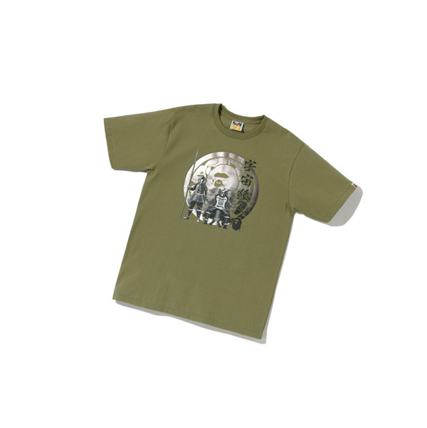 A BATHING APE Bape Kabuto Tee Kurzes Sleeve T-shirts Herren Hellgrün | 790145-JYA