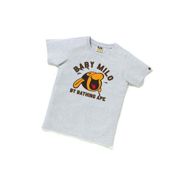 A BATHING APE Bape Klassische Baby Milo Tee #1 Kurzes Sleeve T-shirts Damen Grau | 687249-QCD