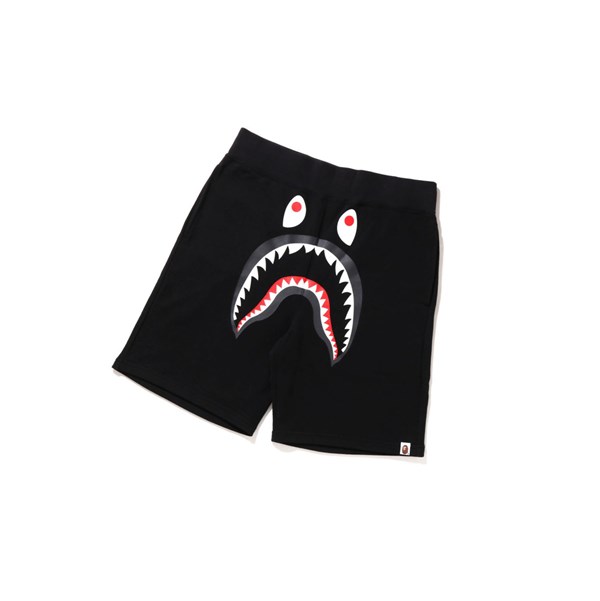 A BATHING APE Bape Shark Sweat Kurze Hose Herren Schwarz | 401829-WFG