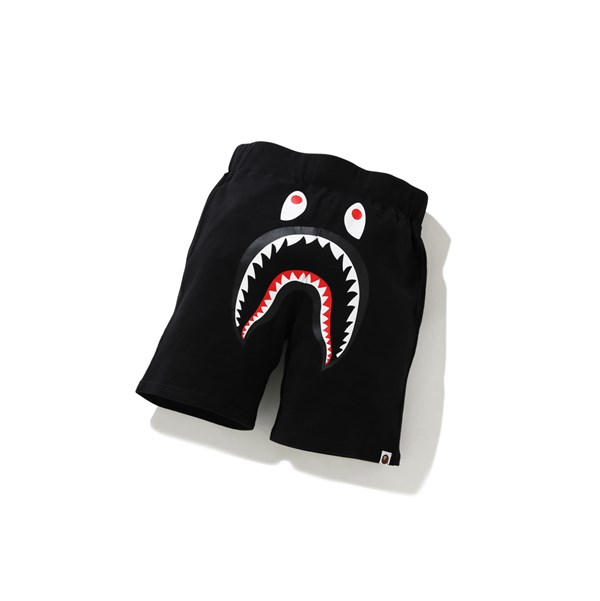 A BATHING APE Bape Shark Sweat Kurze Hose Herren Schwarz | 713092-IUC