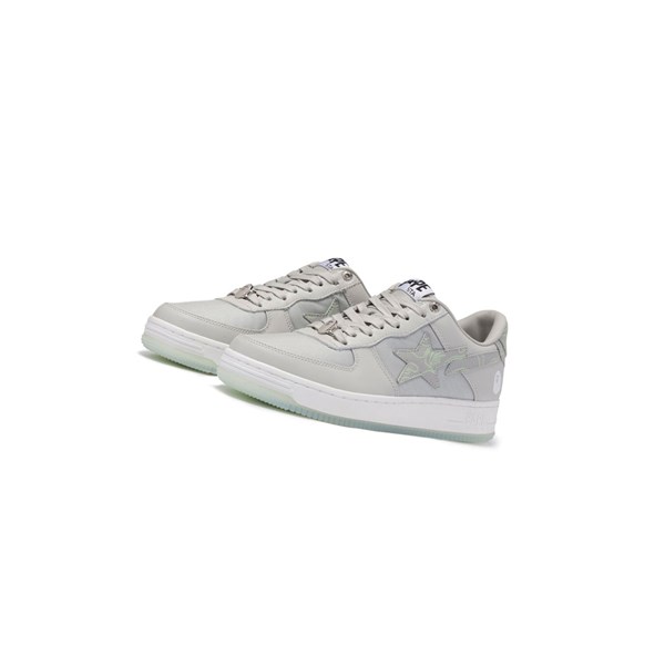 A BATHING APE Bape Sta #1 M2 Low Sneakers Herren Grau | 259374-VJA