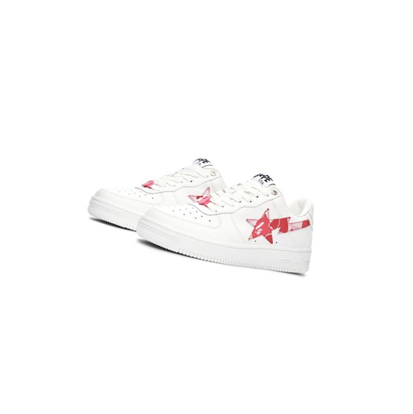 A BATHING APE Bape Sta™ White / Abc Camo Low Sneakers Damen Rosa | 405897-MEZ