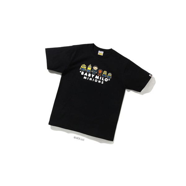 A BATHING APE Bape X Minions Tee05 Kurzes Sleeve T-shirts Herren Schwarz | 574069-HMO