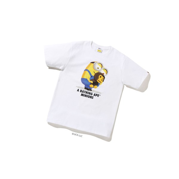 A BATHING APE Bape X Minions Tee08 Kurzes Sleeve T-shirts Herren Weiß | 612854-CKP