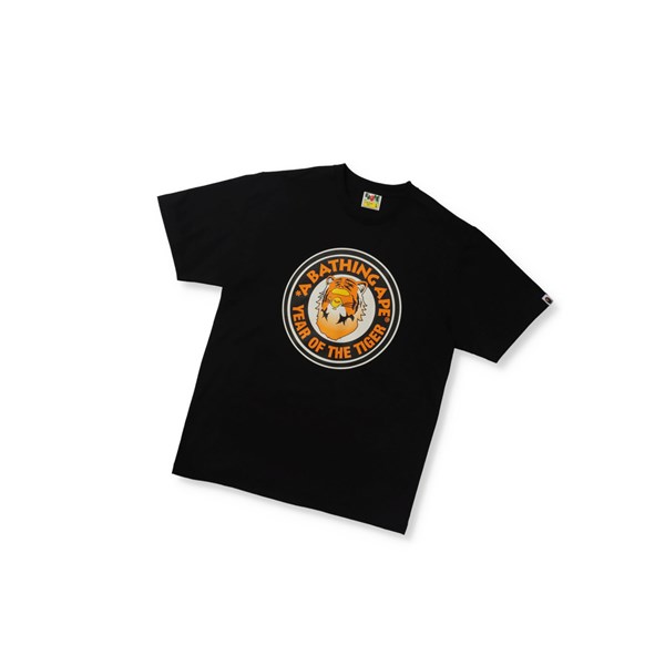 A BATHING APE Bape Year Of The Tiger Tee Kurzes Sleeve T-shirts Herren Schwarz | 907835-ALE