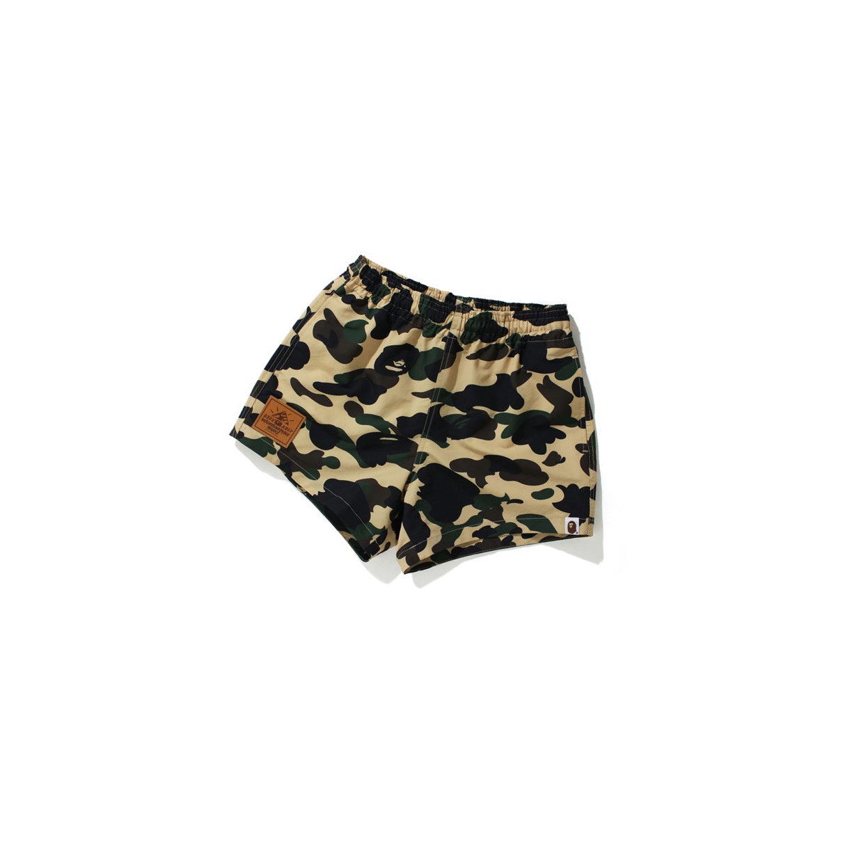 A BATHING APE Bape 1st Camo Kurze Hose Damen Gelb | 974352-XUB