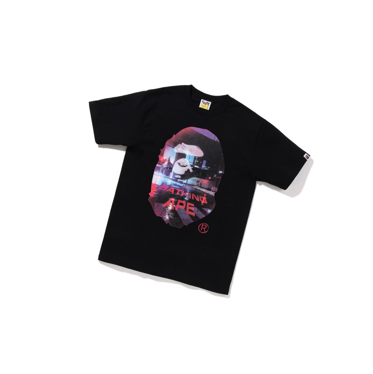 A BATHING APE Bape A Bathing Ape Back Street Tee Kurzes Sleeve T-shirts Herren Schwarz | 360475-BAY