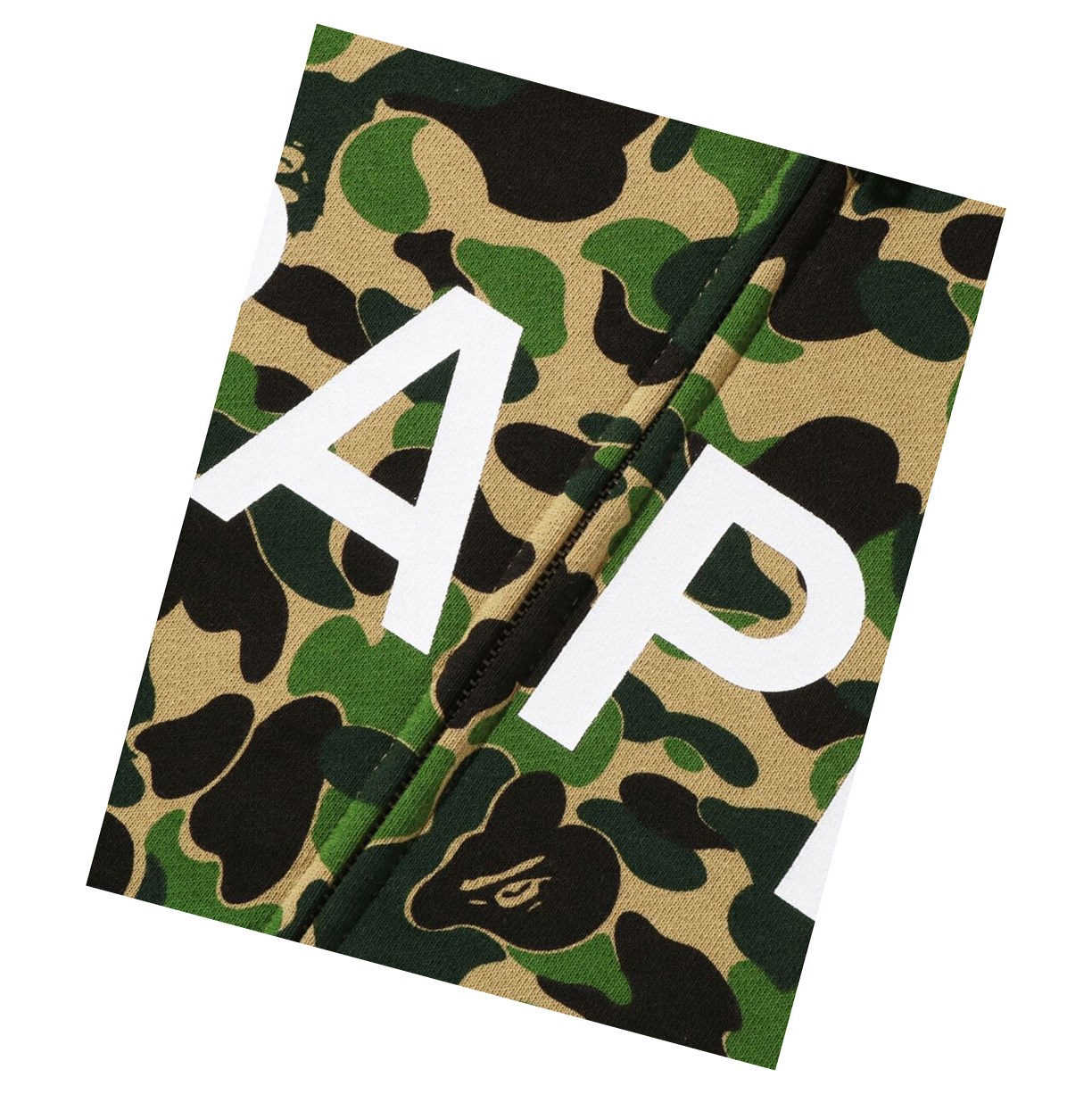 A BATHING APE Bape Abc Camo Bape Full Zip Hoodie Damen Grün | 123597-BXC