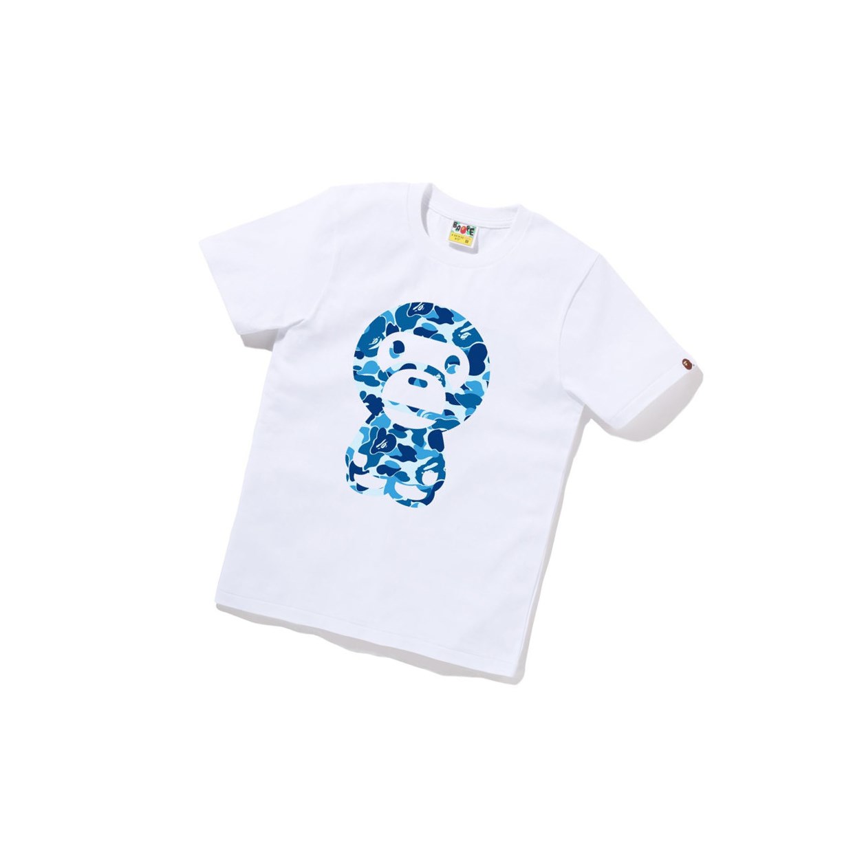 A BATHING APE Bape Abc Camo Big Baby Milo Tee Kurzes Sleeve T-shirts Damen Weiß | 980254-BOS