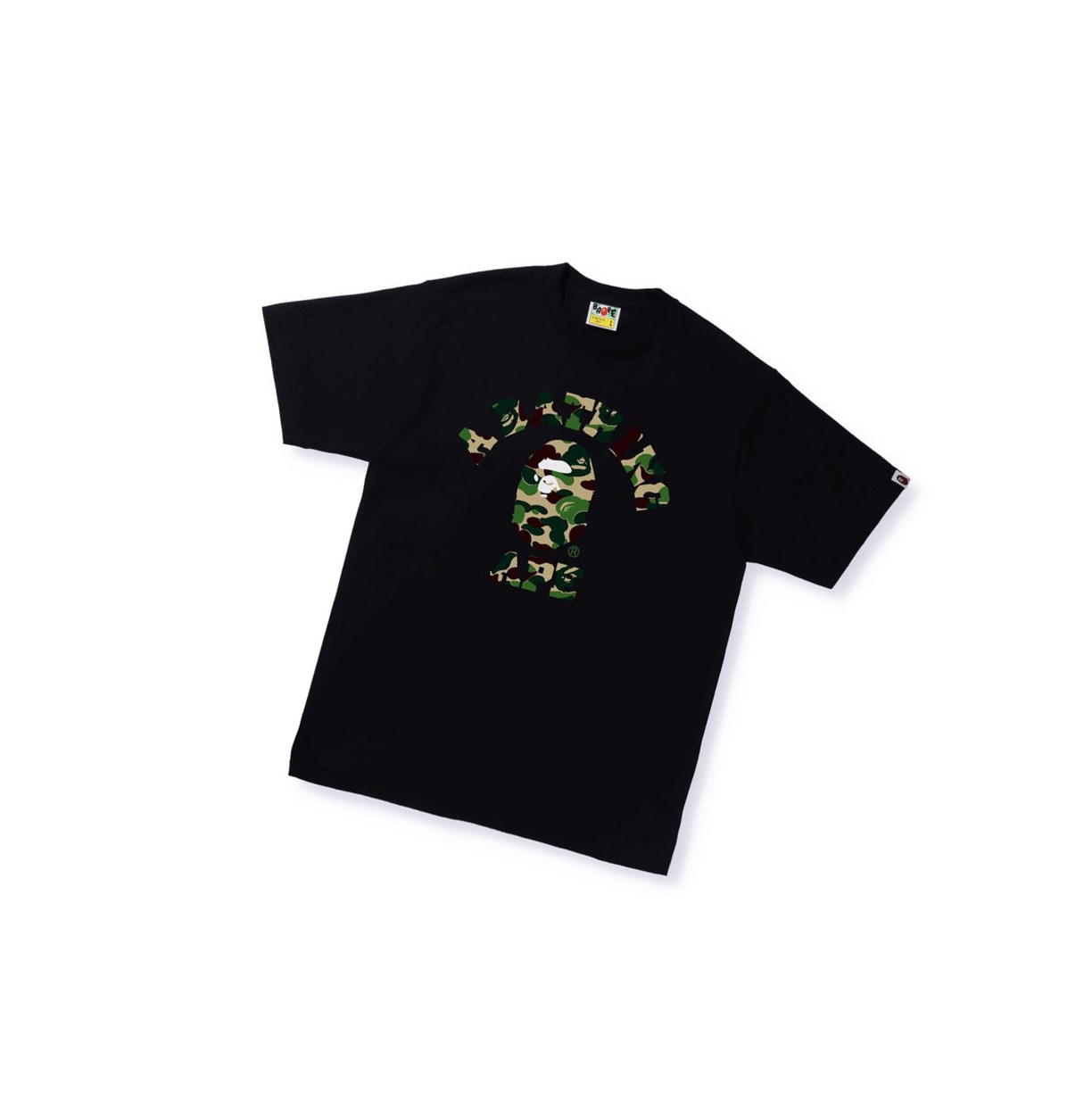 A BATHING APE Bape Abc Camo College Tee Kurzes Sleeve T-shirts Herren Schwarz | 849057-NQW