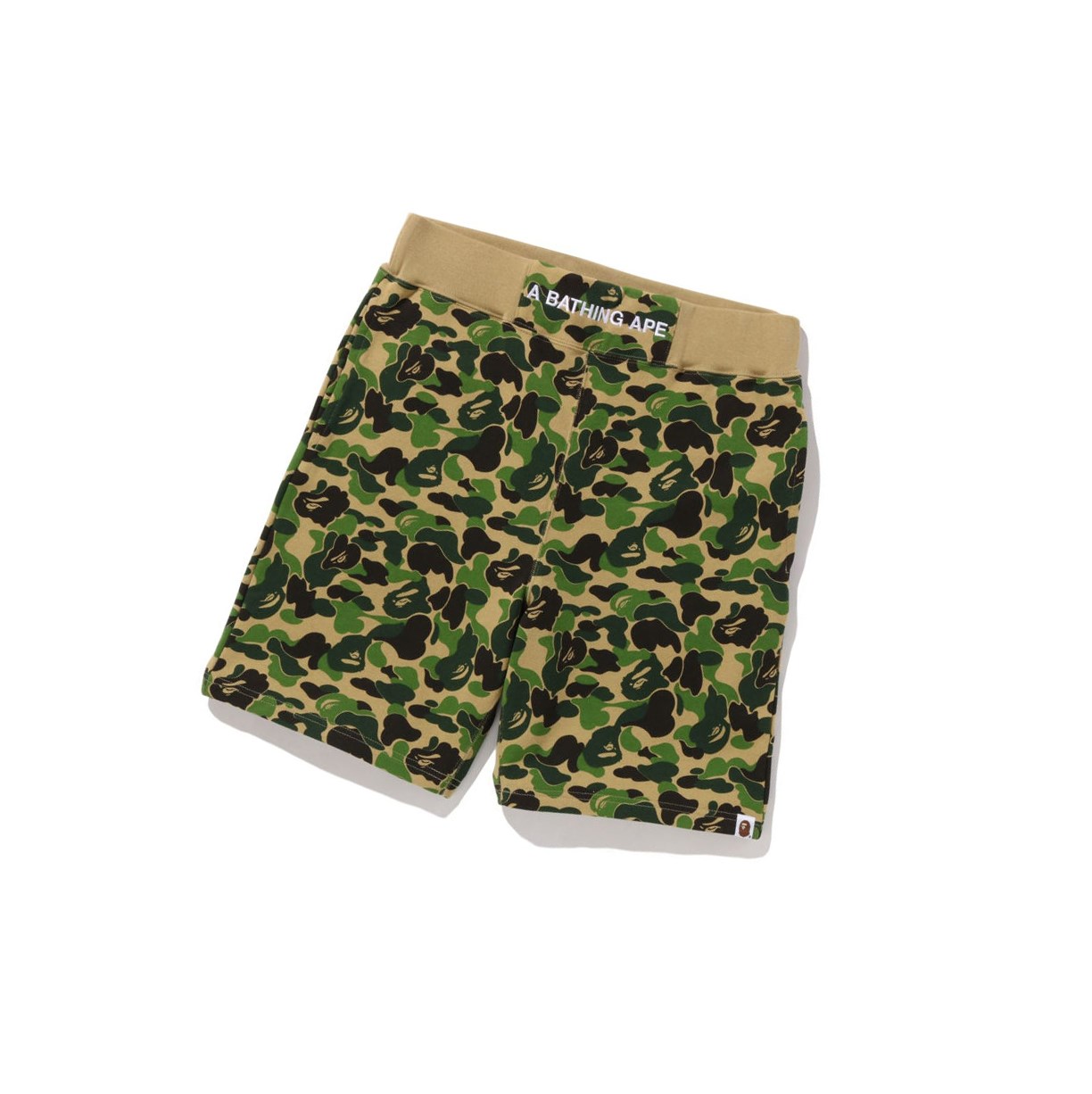 A BATHING APE Bape Abc Camo Sweat Kurze Hose Herren Grün | 703621-ZJK