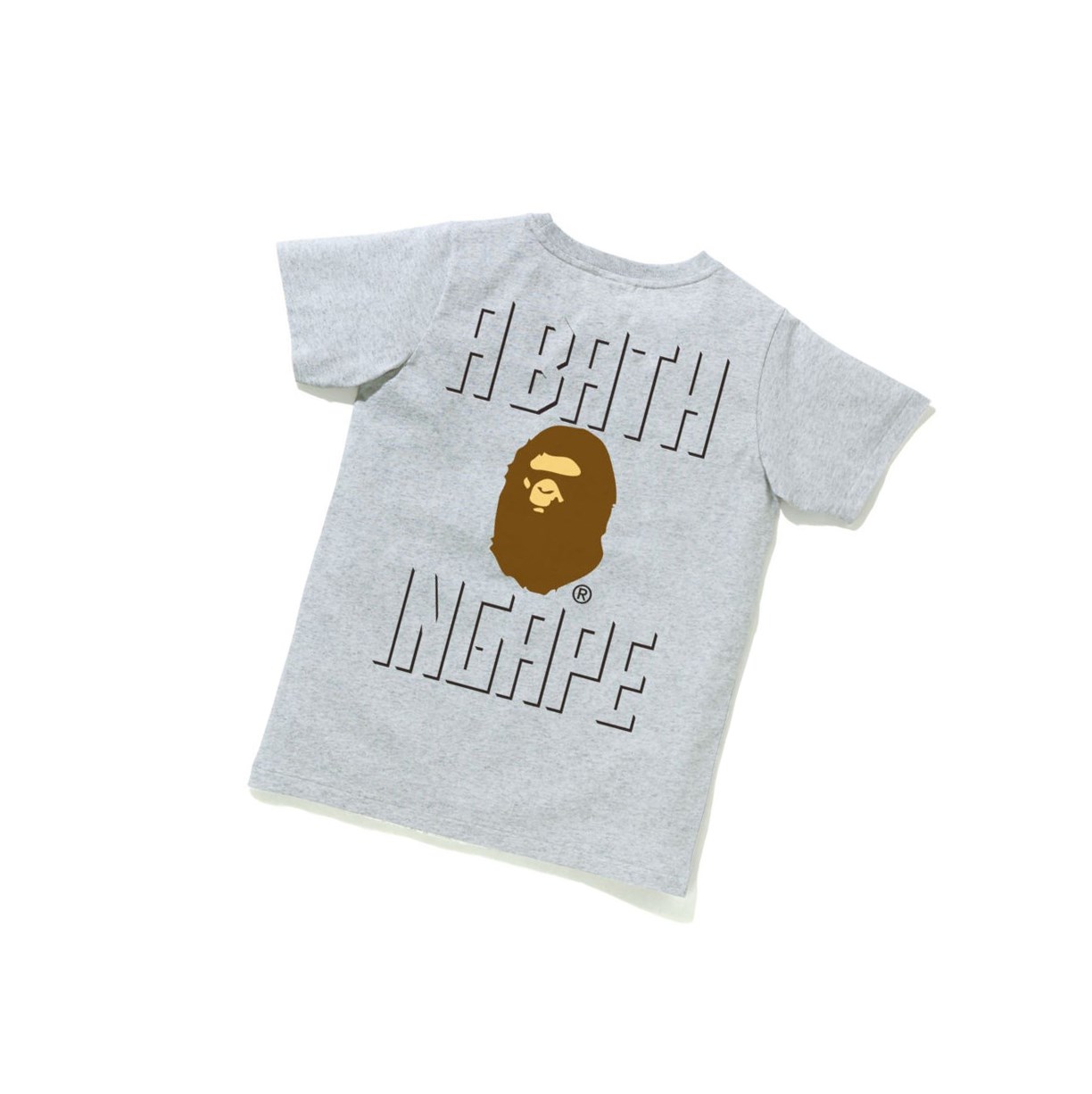 A BATHING APE Bape Ape Head One Point Tee #2 Kurzes Sleeve T-shirts Damen Grau | 268495-WTI