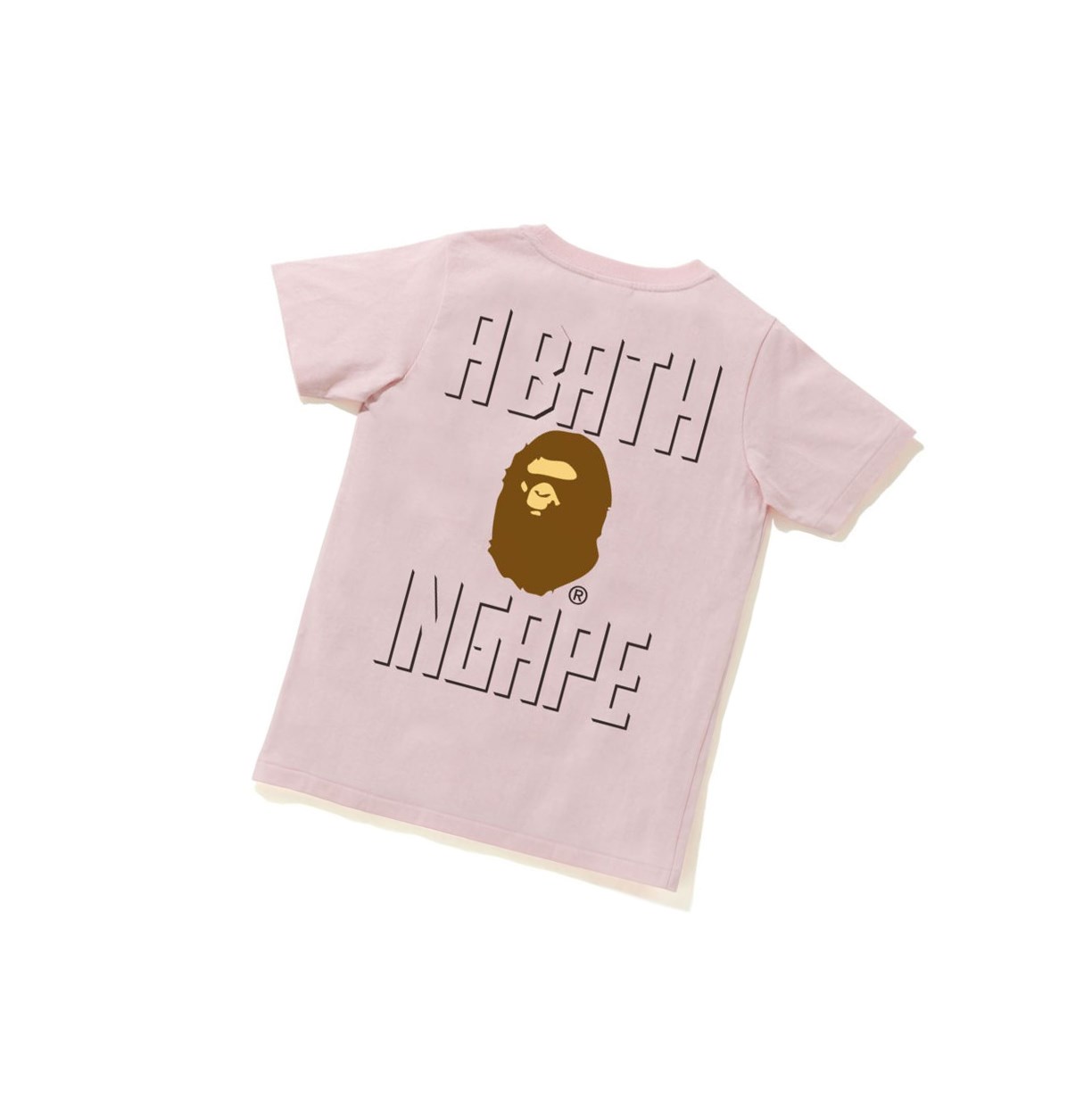 A BATHING APE Bape Ape Head One Point Tee #2 Kurzes Sleeve T-shirts Damen Rosa | 683427-OFW