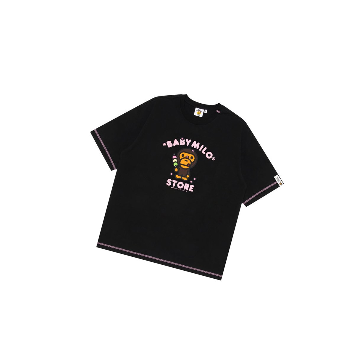 A BATHING APE Bape Baby Milo Boxy Fit Tee Kurzes Sleeve T-shirts Damen Schwarz | 806471-VQP