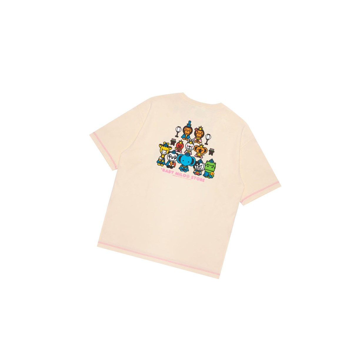 A BATHING APE Bape Baby Milo Boxy Fit Tee Kurzes Sleeve T-shirts Damen Weiß | 982347-DXZ