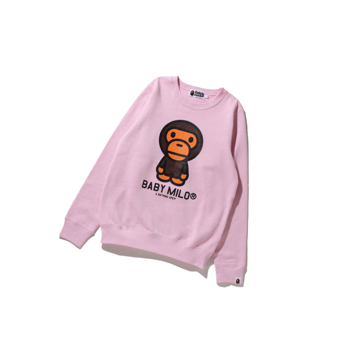 A BATHING APE Bape Baby Milo Crewneck Sweatshirts Damen Rosa | 907456-NWF