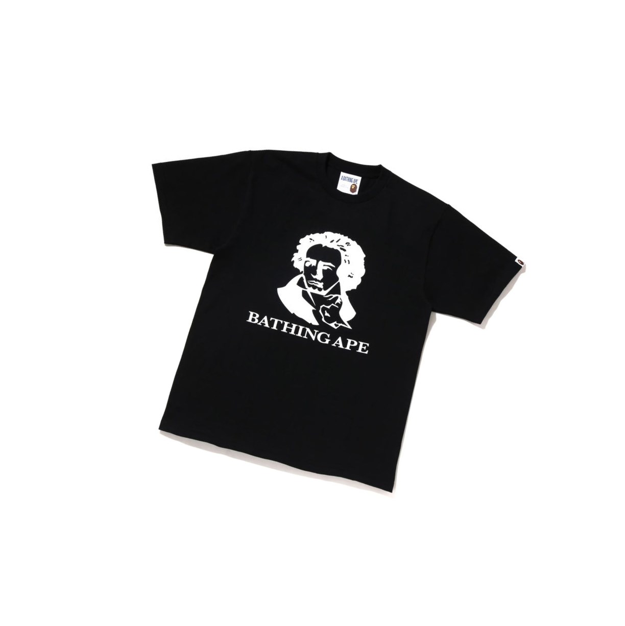 A BATHING APE Bape Bathing Ape Tee Kurzes Sleeve T-shirts Herren Schwarz | 137602-BGS