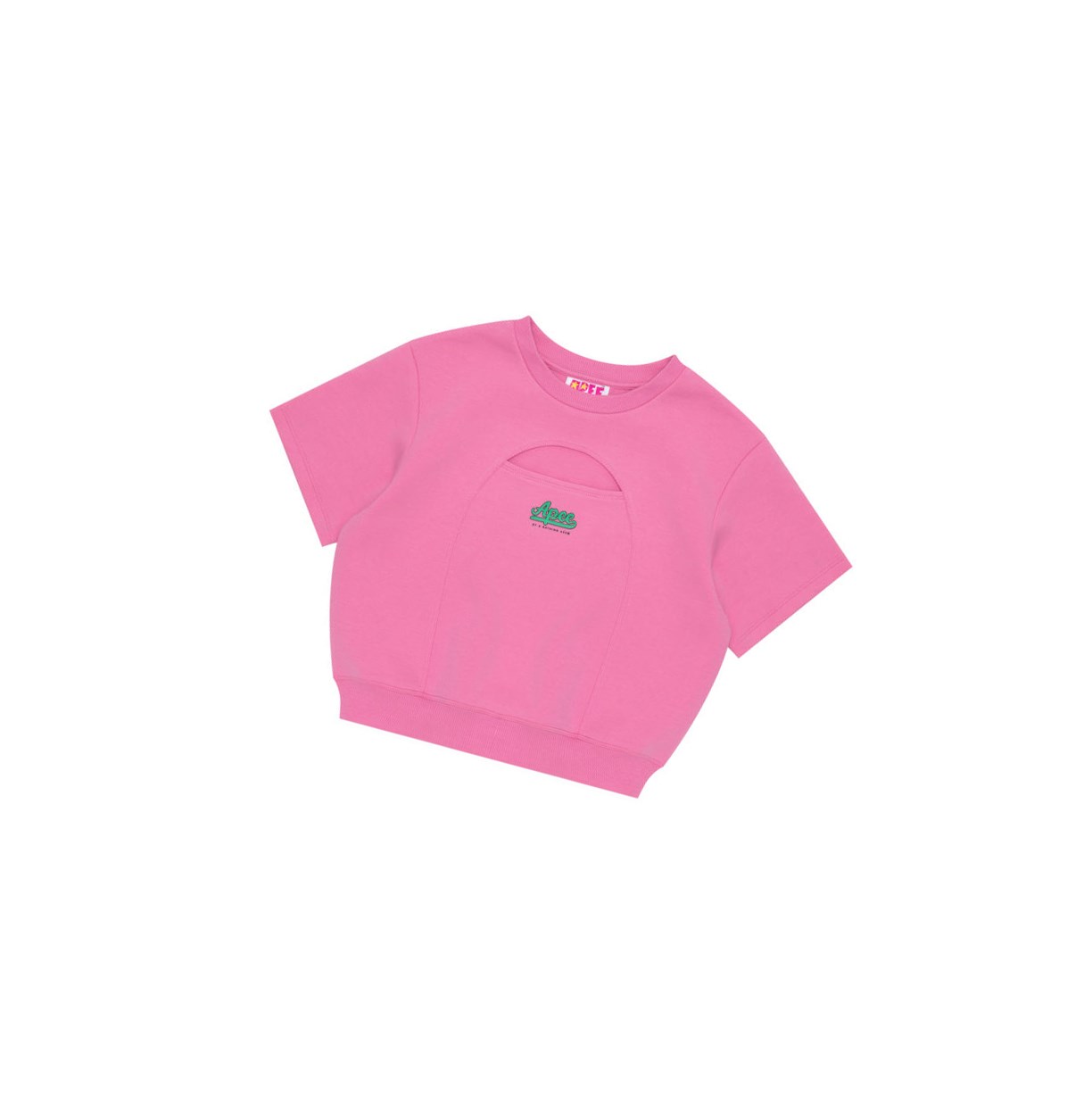 A BATHING APE Bape Cropped Logo Sweatshirts Damen Rosa | 762093-ABG