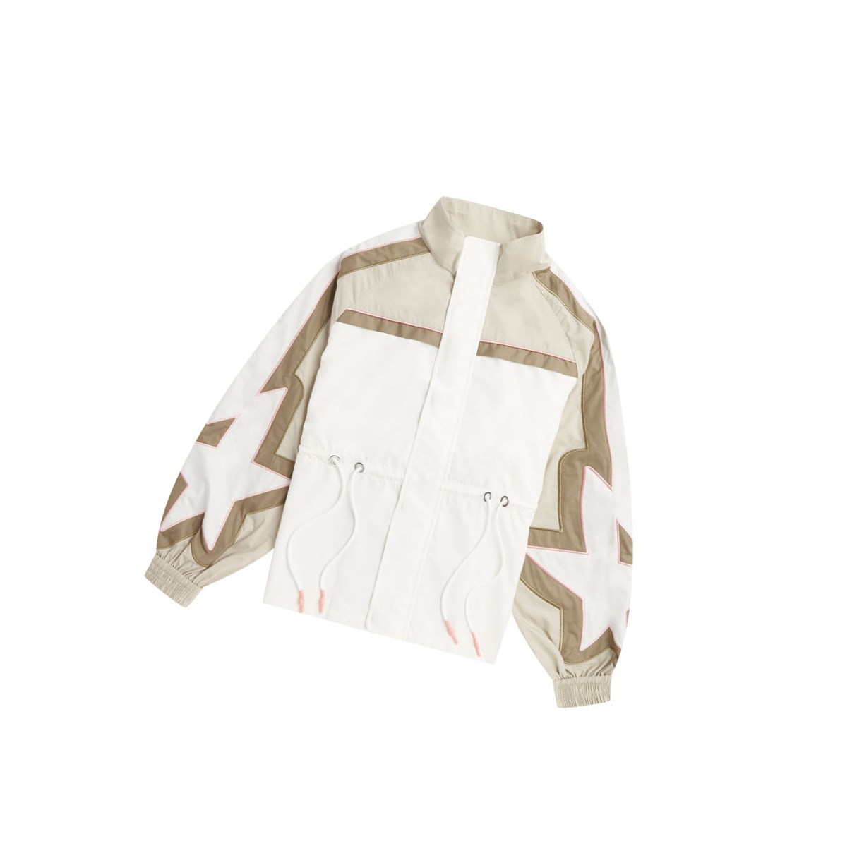 A BATHING APE Bape Drawstring Jacke Damen Beige | 174206-FTB