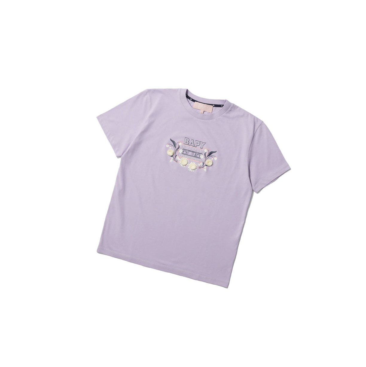 A BATHING APE Bape Embellished Tee Kurzes Sleeve T-shirts Damen Pastel Lilac | 146209-YMW