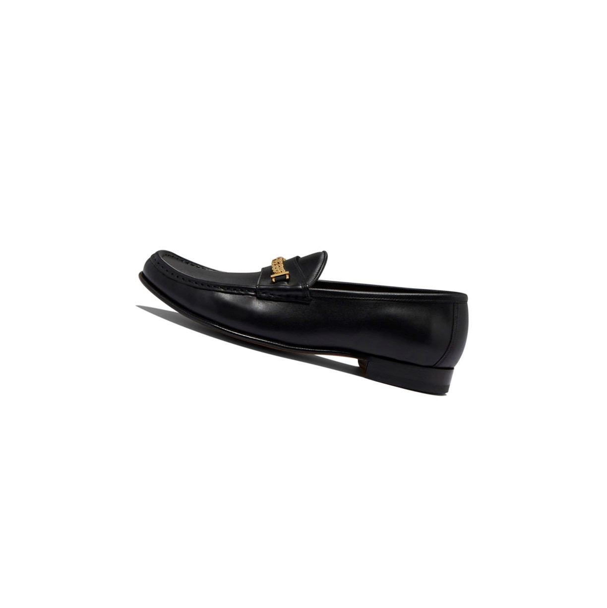 A BATHING APE Bape Gold Chained Loafers & Moccasins Loafers Herren Schwarz | 204368-WBQ