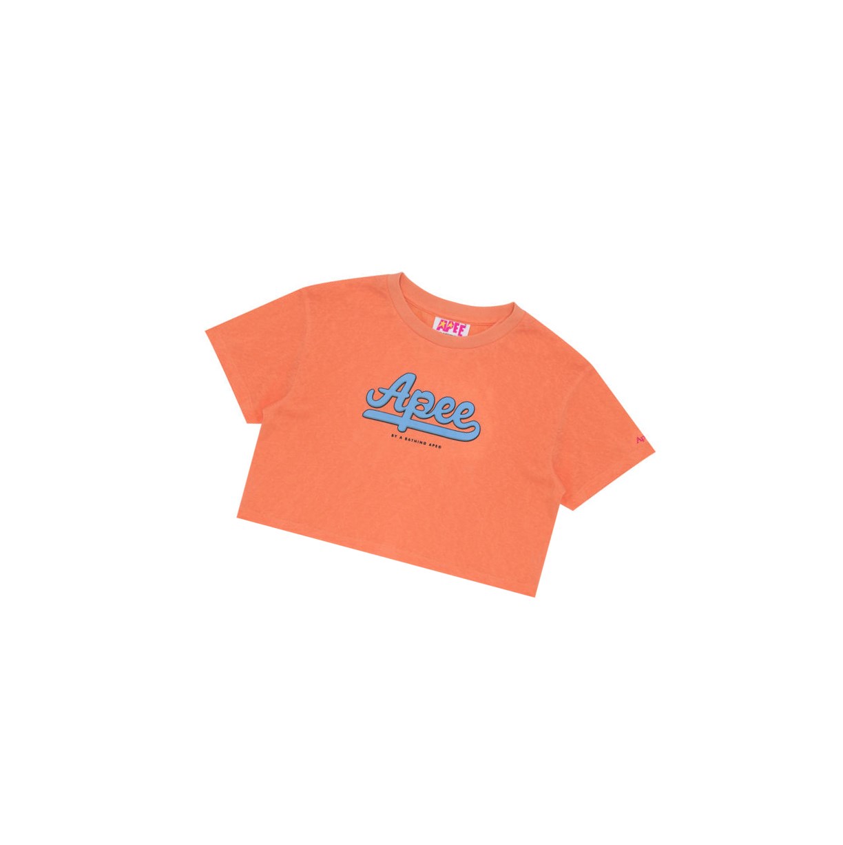 A BATHING APE Bape Graphic Cropped Tee Kurzes Sleeve T-shirts Damen Orange | 708594-OWG