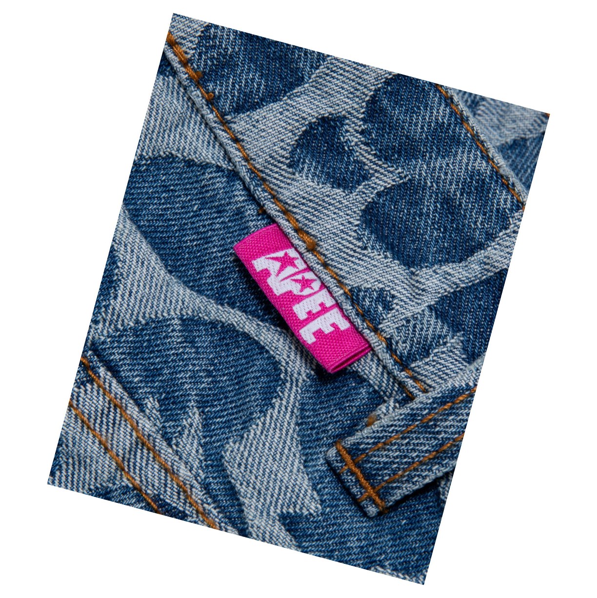 A BATHING APE Bape Graphic Denim Kurze Hose Damen Denim | 356074-MTG