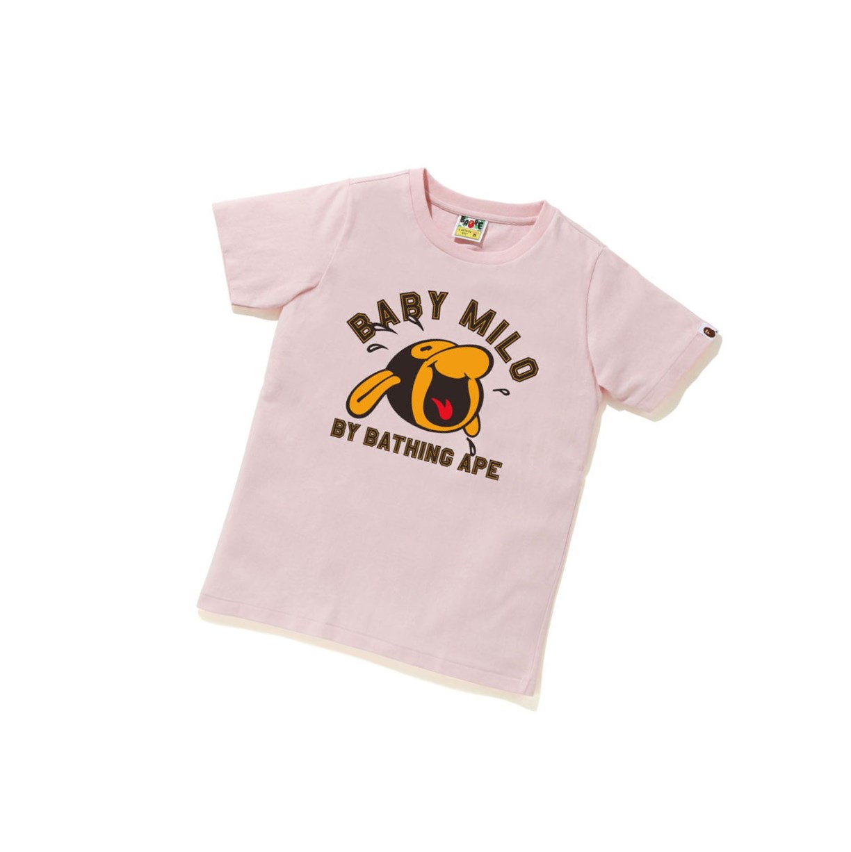 A BATHING APE Bape Klassische Baby Milo Tee #1 Kurzes Sleeve T-shirts Damen Rosa | 284639-ALU