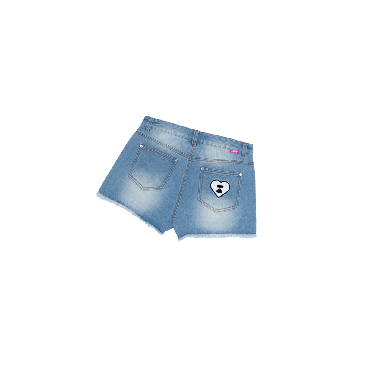 A BATHING APE Bape Logo Denim Kurze Hose Damen Denim | 983472-SQE