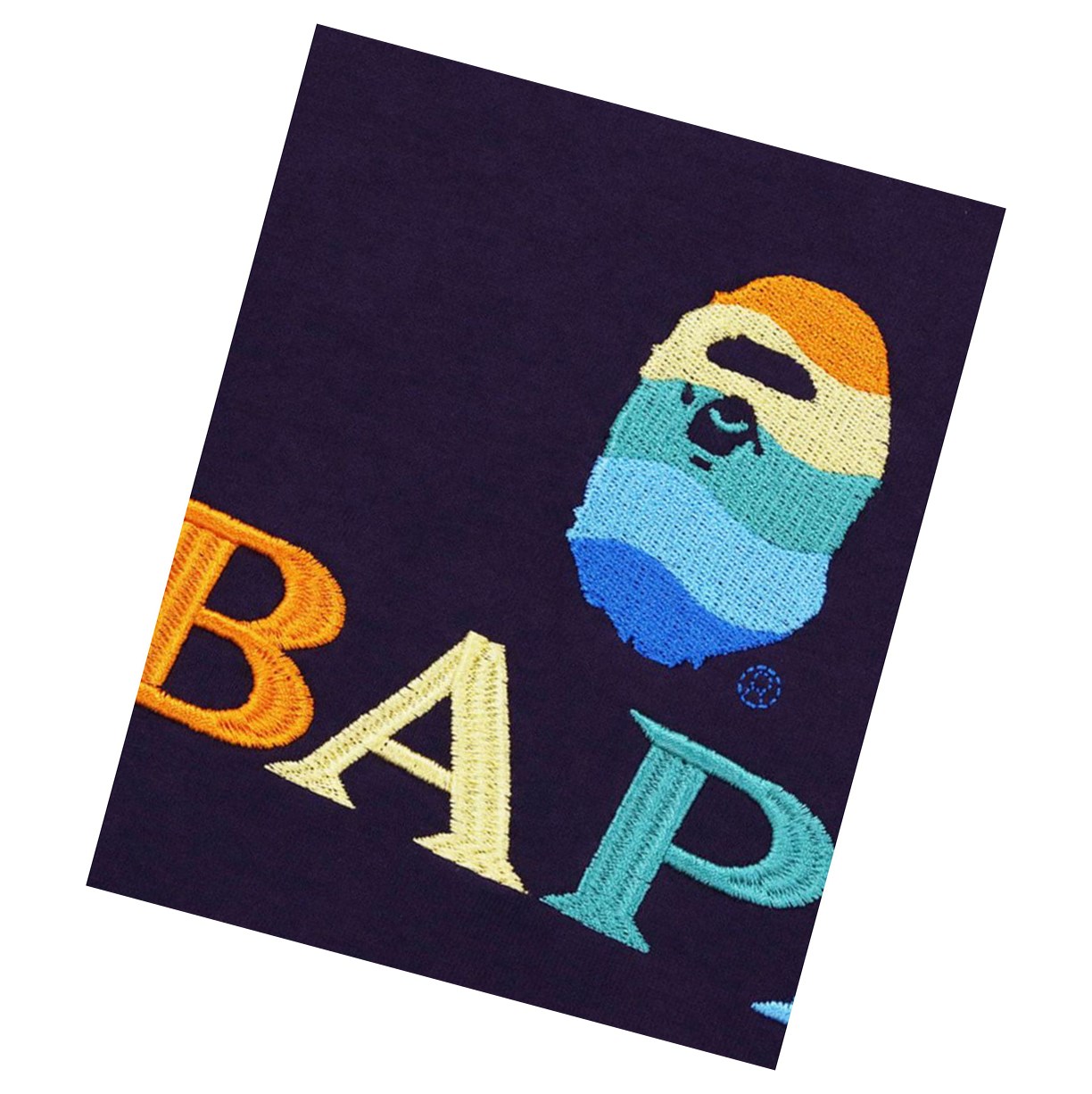 A BATHING APE Bape Logo Embroidery Tee Kurzes Sleeve T-shirts Damen Lila | 958730-BXZ