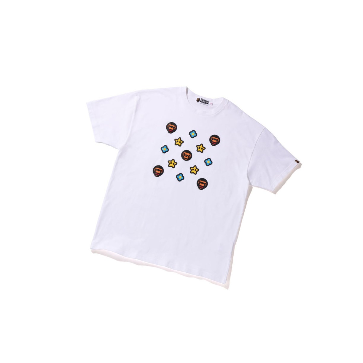 A BATHING APE Bape Milo Monogram Oversized Tee Kurzes Sleeve T-shirts Damen Weiß | 209534-SHU