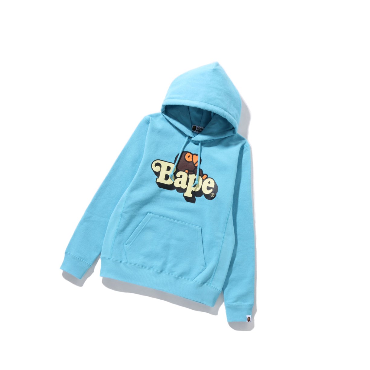 A BATHING APE Bape Milo On Bape Pullover Hoodie Damen Hellblau | 480751-LHT