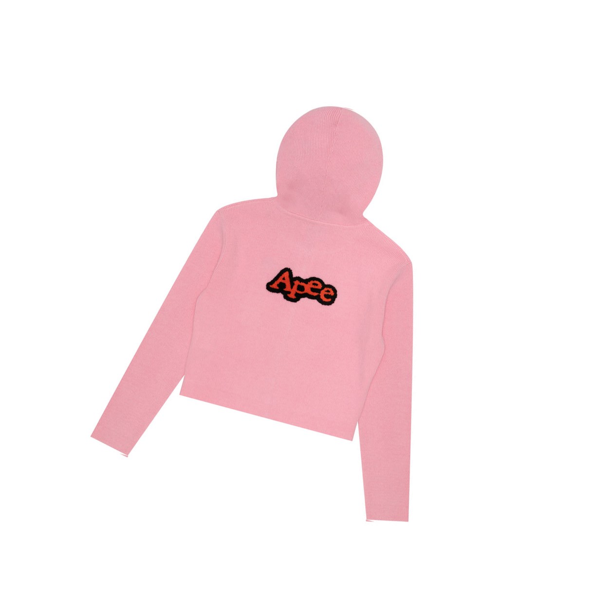 A BATHING APE Bape Mit Kapuze Cardigan Cardigan Strickjacke Damen Rosa | 710964-YKX