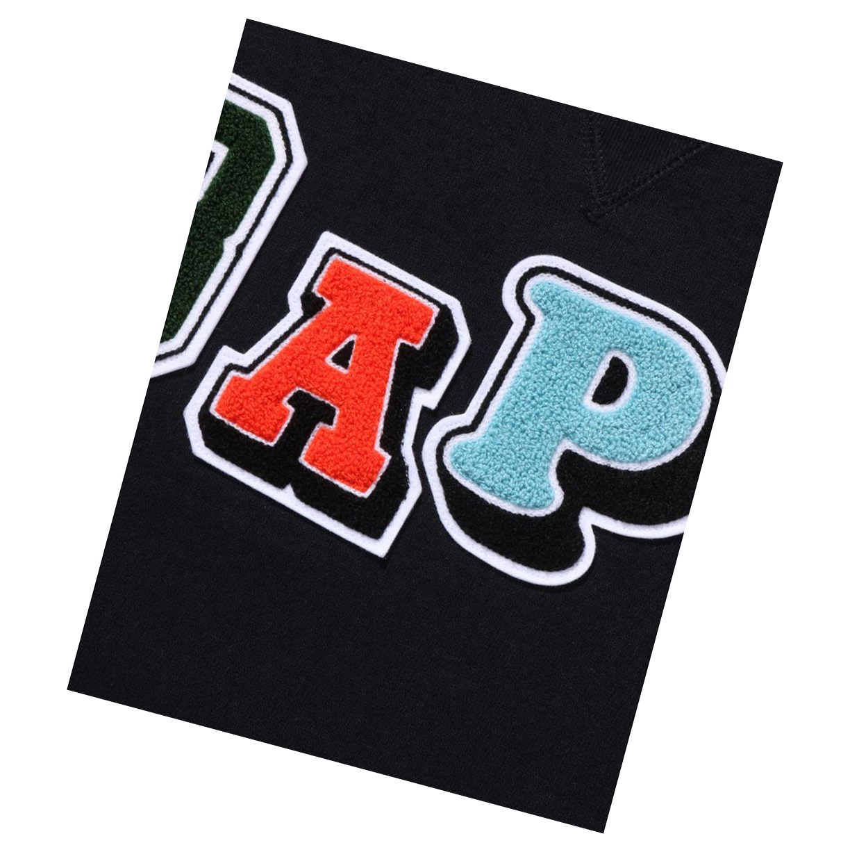 A BATHING APE Bape Multi Fonts Weite Crewneck Sweatshirts Damen Schwarz | 067928-MKV