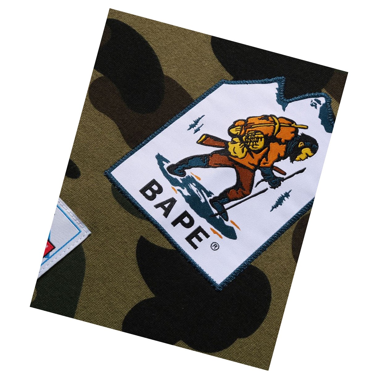 A BATHING APE Bape Multi Label 1st Camo L/S Tee Long Sleeve T-shirts Damen Grün | 962581-YNC