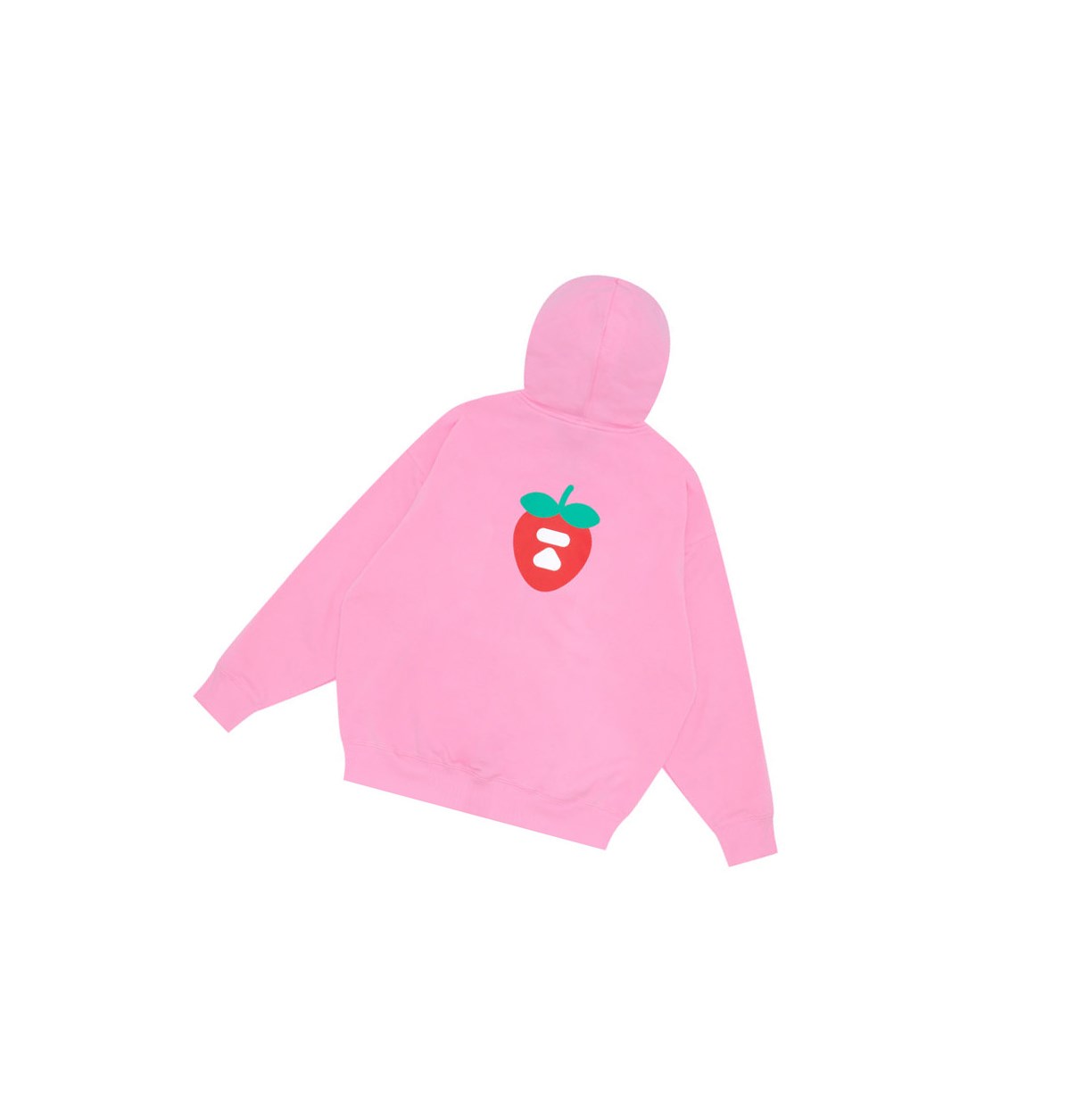 A BATHING APE Bape Oversized Zip Throughs Hoodie Damen Rosa | 680752-BRO