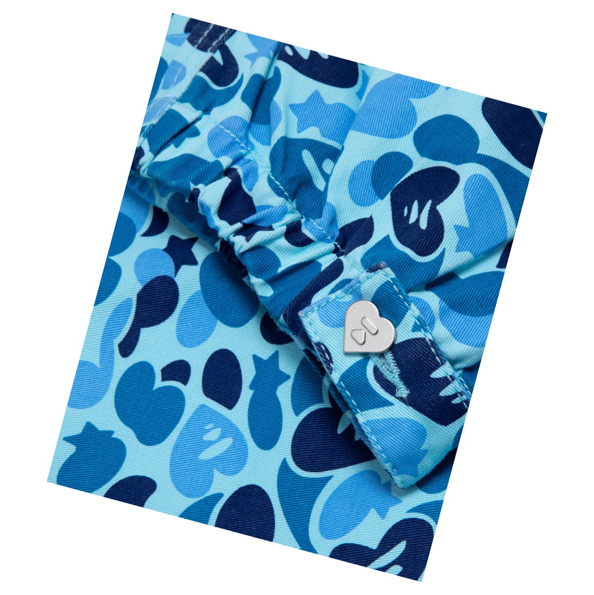 A BATHING APE Bape Printed Cargo Long Hose Damen Hellblau | 296078-GVJ