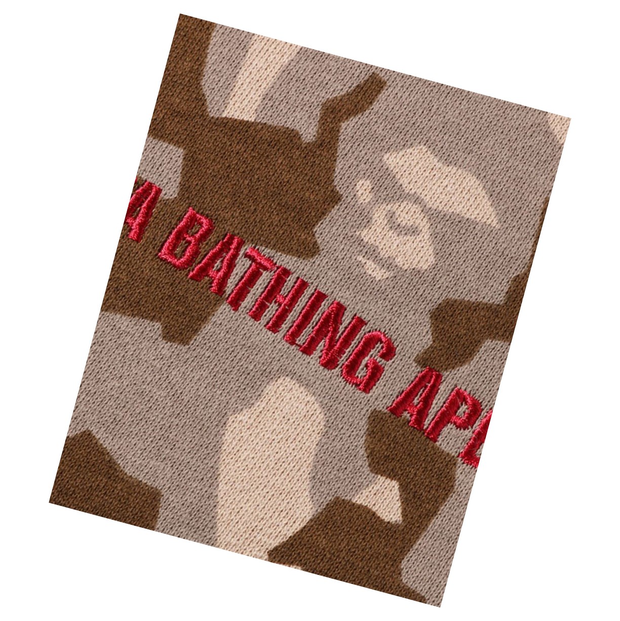 A BATHING APE Bape Sand Camo Big Pocket Oversized Crewneck Sweatshirts Damen Beige | 903816-YRA