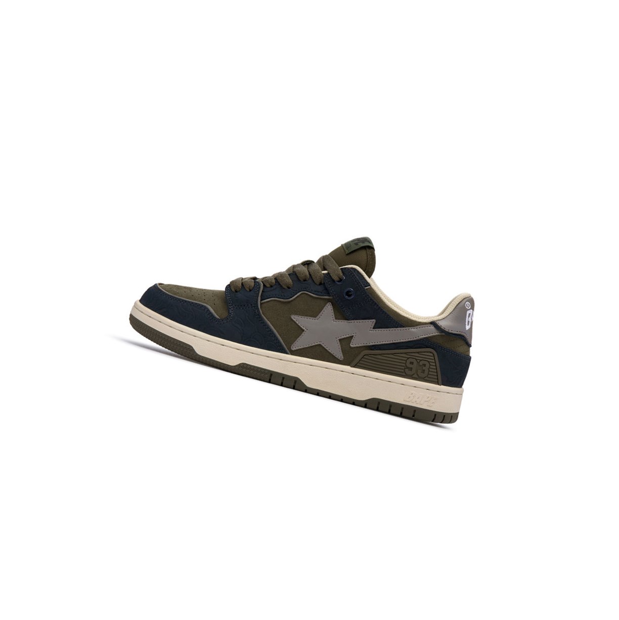 A BATHING APE Bape Sk8 Sta #5 Low Sneakers Herren Blau | 857692-LSW