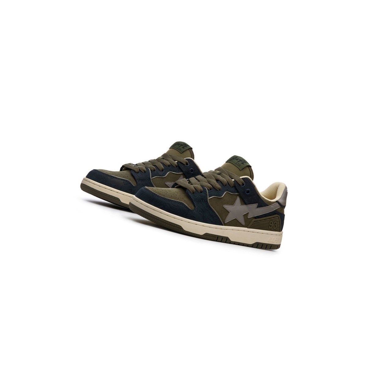 A BATHING APE Bape Sk8 Sta #5 Low Sneakers Herren Blau | 857692-LSW