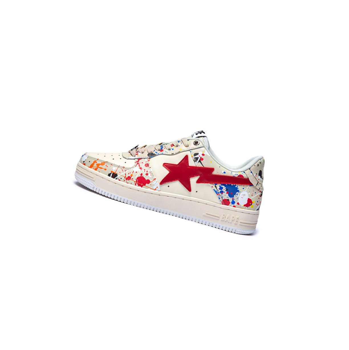 A BATHING APE Bape Sta #3 M2 Low Sneakers Herren Weiß | 265831-WFK