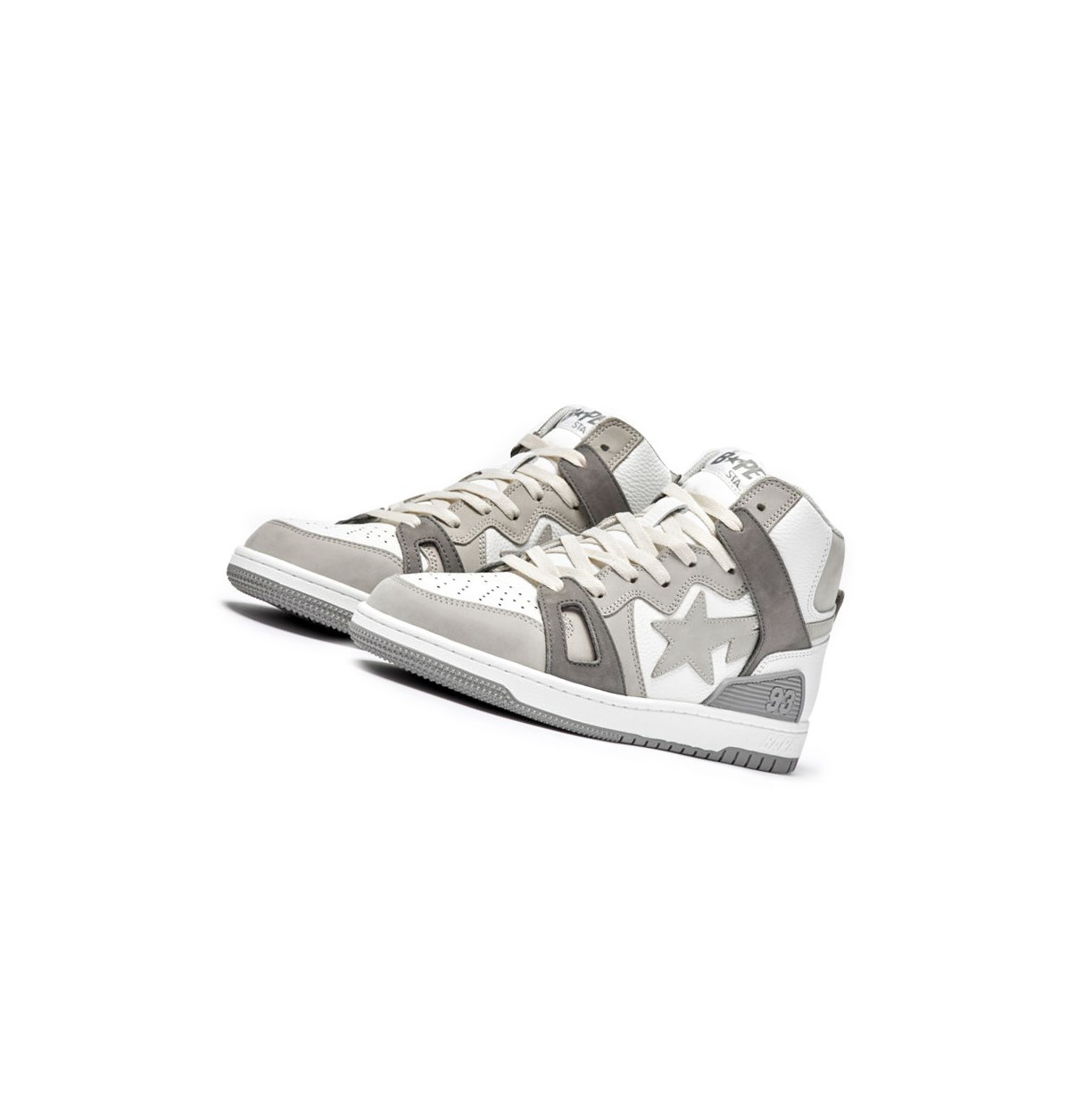 A BATHING APE Bape Sta 93 Hi M2 High Sneakers Herren Grau | 836495-LHU