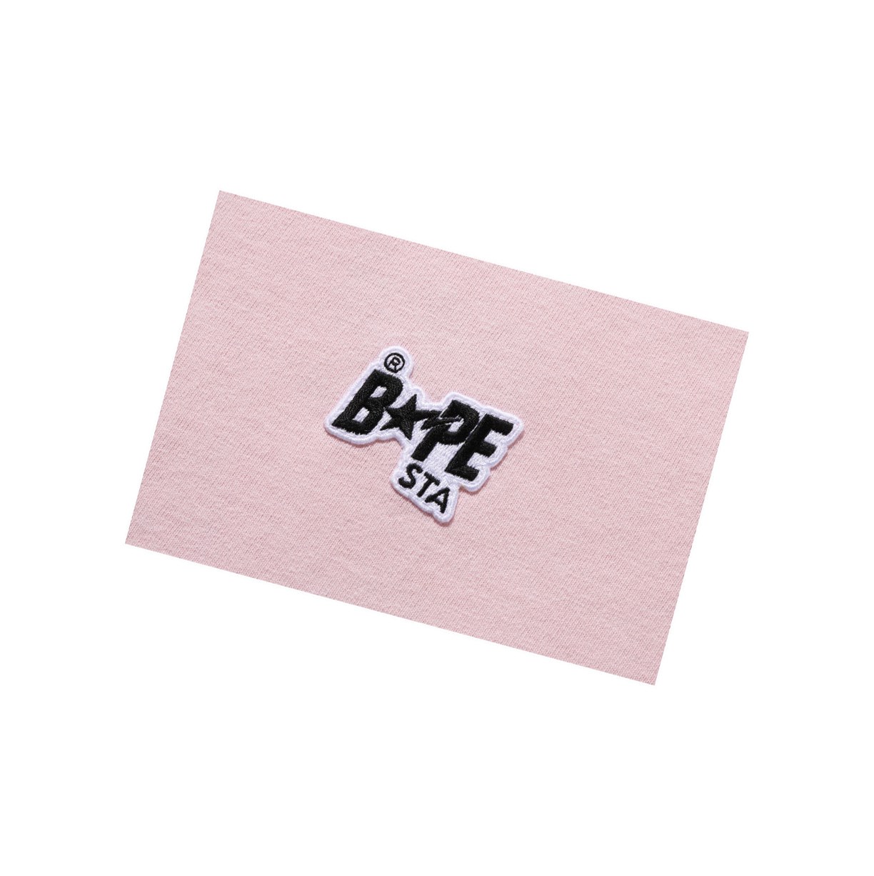 A BATHING APE Bape Sta Logo One Point Tee Kurzes Sleeve T-shirts Damen Rosa | 036859-WPC