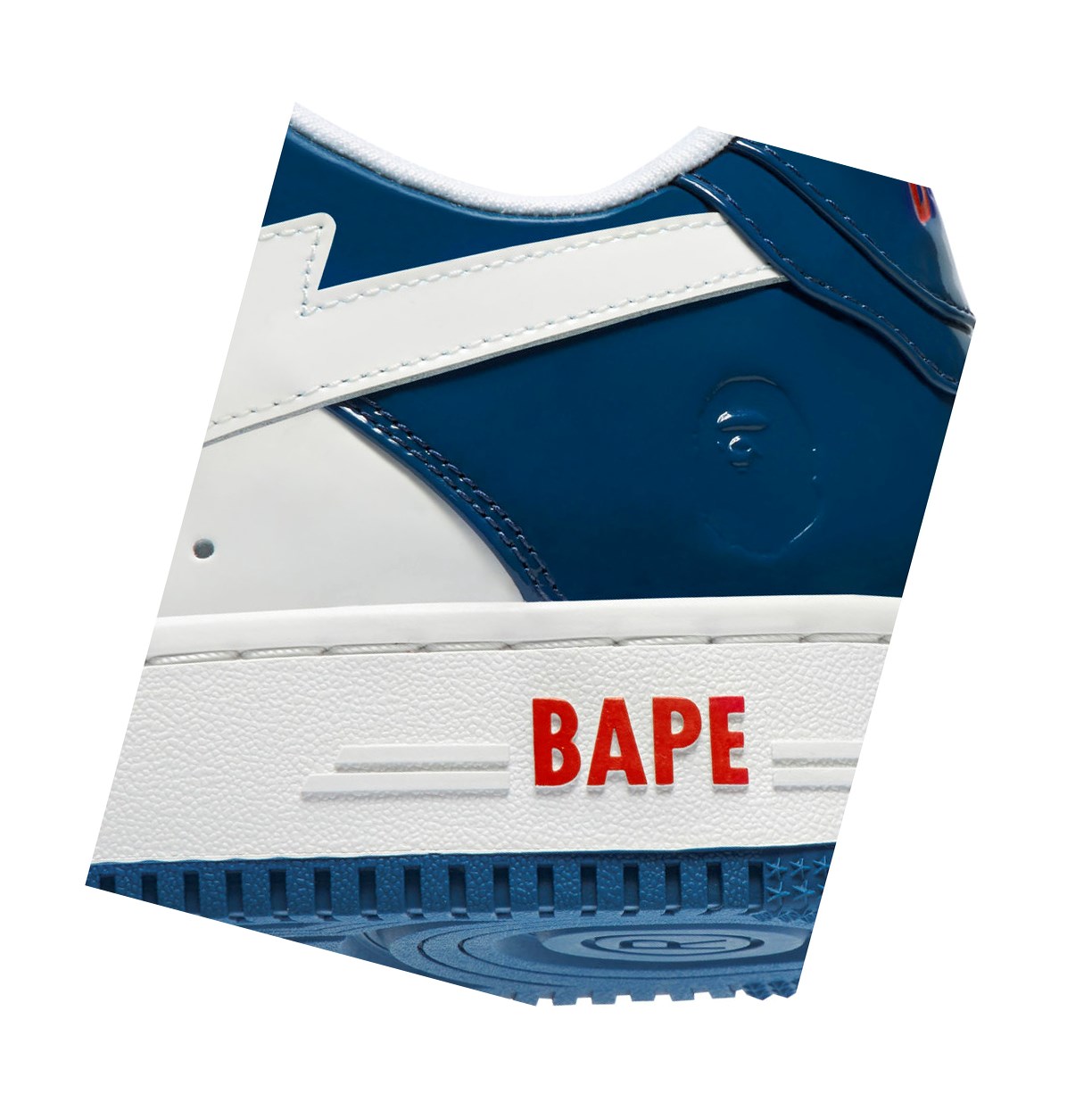 A BATHING APE Bape Sta M1 Low Sneakers Herren Weiß | 079184-MDN