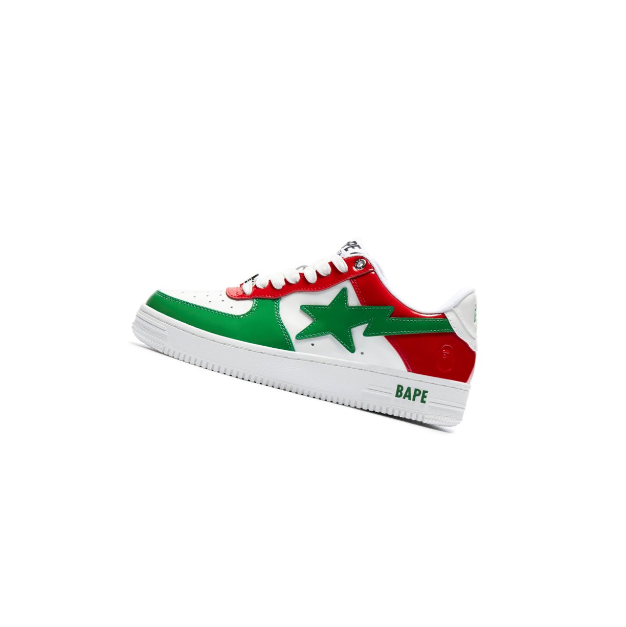 A BATHING APE Bape Sta M1 Low Sneakers Herren Grün | 643129-URN